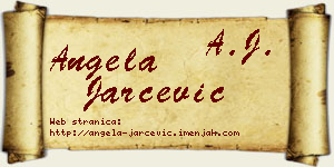 Angela Jarčević vizit kartica